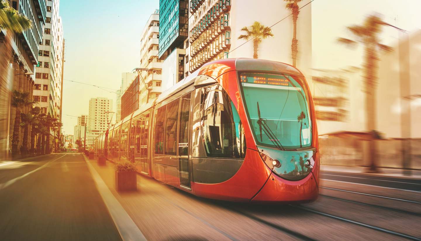 Casablanca - Tram in Casablanca, Morocco